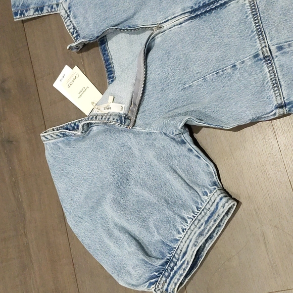 MANGO Puff Sleeve Denim Dress - Picture 5 of 7